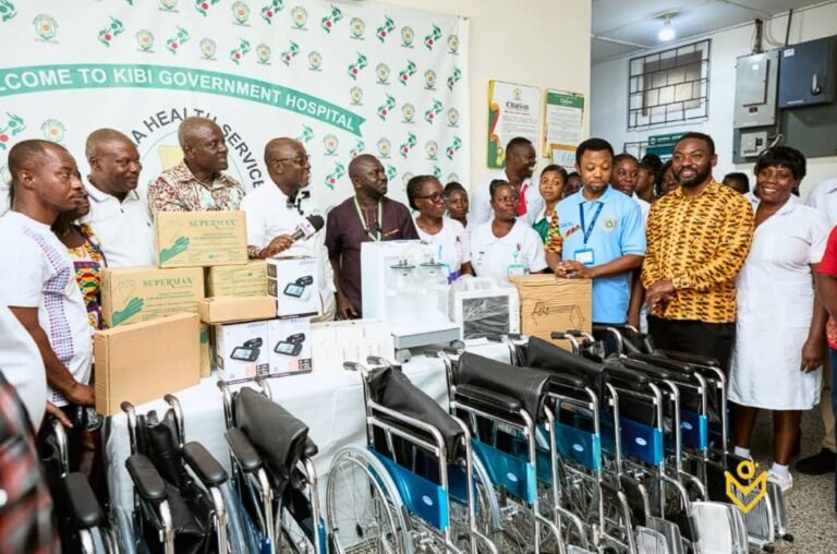 Dr. Kingsley Agyemang donates medical equipment, pays patients’ bills at Kyebi Hospital