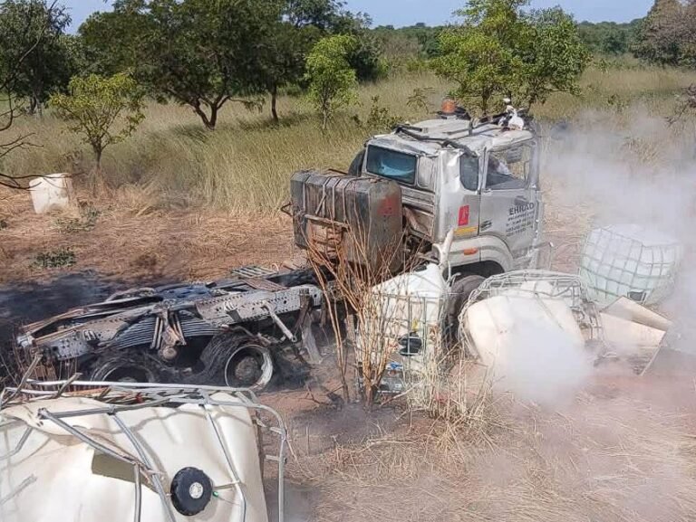 Driver suffers severe burns after hydrogen peroxide cargo catches fire in Nadowli-Kaleo