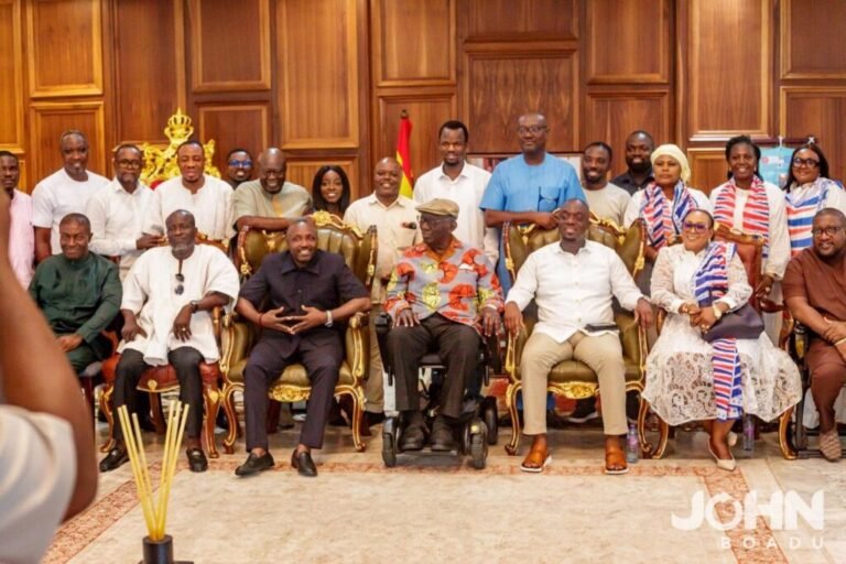 NPP new leadership pays courtesy call on Kufuor